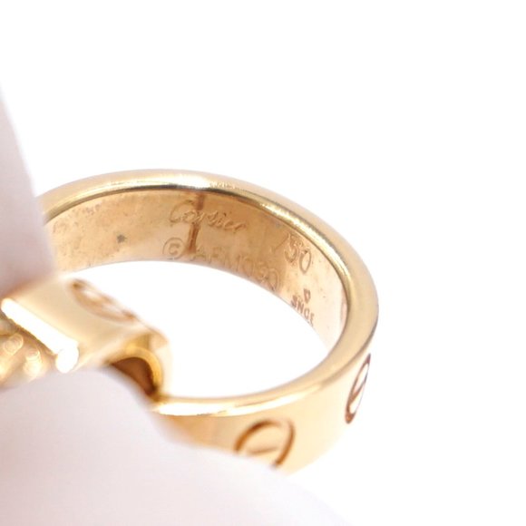 Cartier Rose Gold 18k 750 Love Mini Rings Necklace - Picture 11 of 11